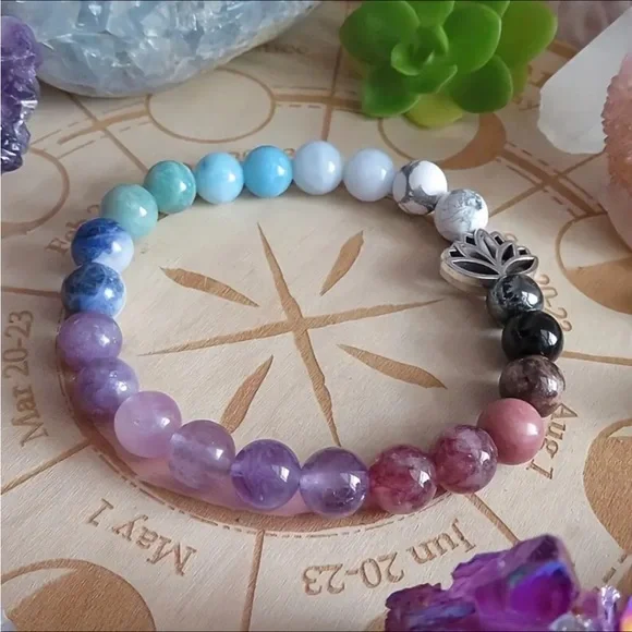 Anxiety relief gemstone bracelet - Picture 3 of 4